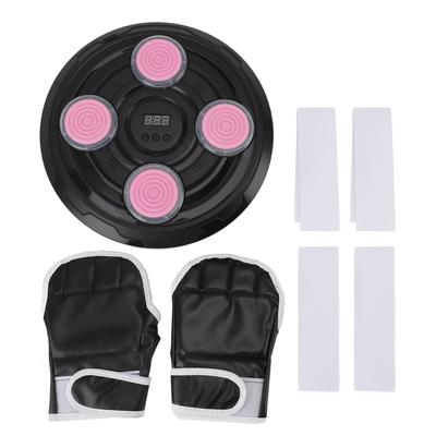 Hudební boxerský stroj se světlem 4 tlačítka 2 režimy 3 rychlosti Chytrý tréninkový trenažér úderů s rukavicemi