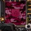 Duvara Asılan Goblen Aston Villa Futbol Baskılı Kumaş Salon Yatak Odası Ev Dekorasyonu İçin