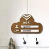 Wifi-skylt för gäster Trä-Wi-Fi-tavla för gäster Restaurang-Wi-Fi-tavla för handskrift Konto & Lösenord