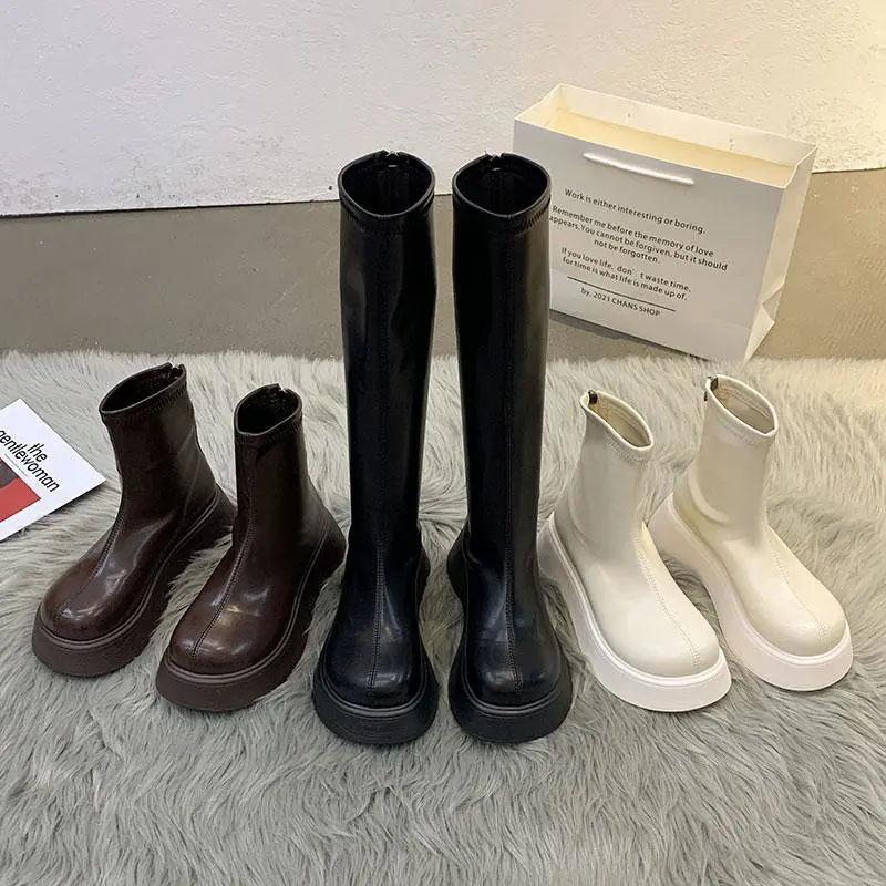 Retro Ankle Boots For Women With Nonslip Rubber Soles And Block Heel For Autumn Fashion
