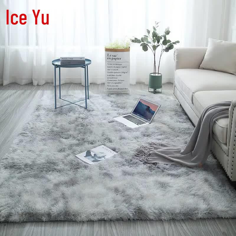 Tie-Dye Long Pile PV Velvet Area Rug