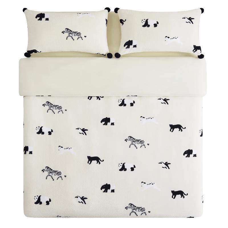 Честно говоря, Комплект фланелевых натяжных простыней Beastie Panda 1.5m Bed (Duvet 200x230cm)