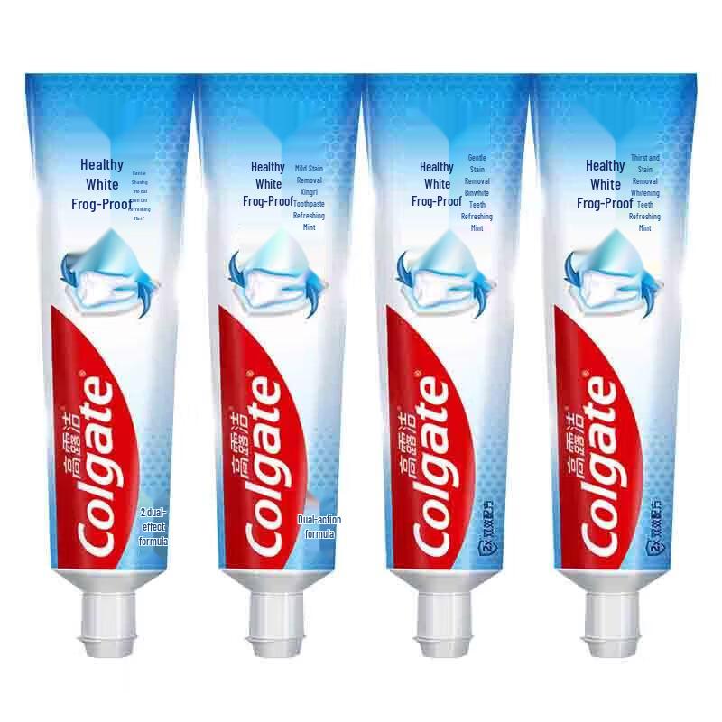 Colgate Dual Effect Whitening & Anti-Cavity Toothpaste, Refreshing Mint