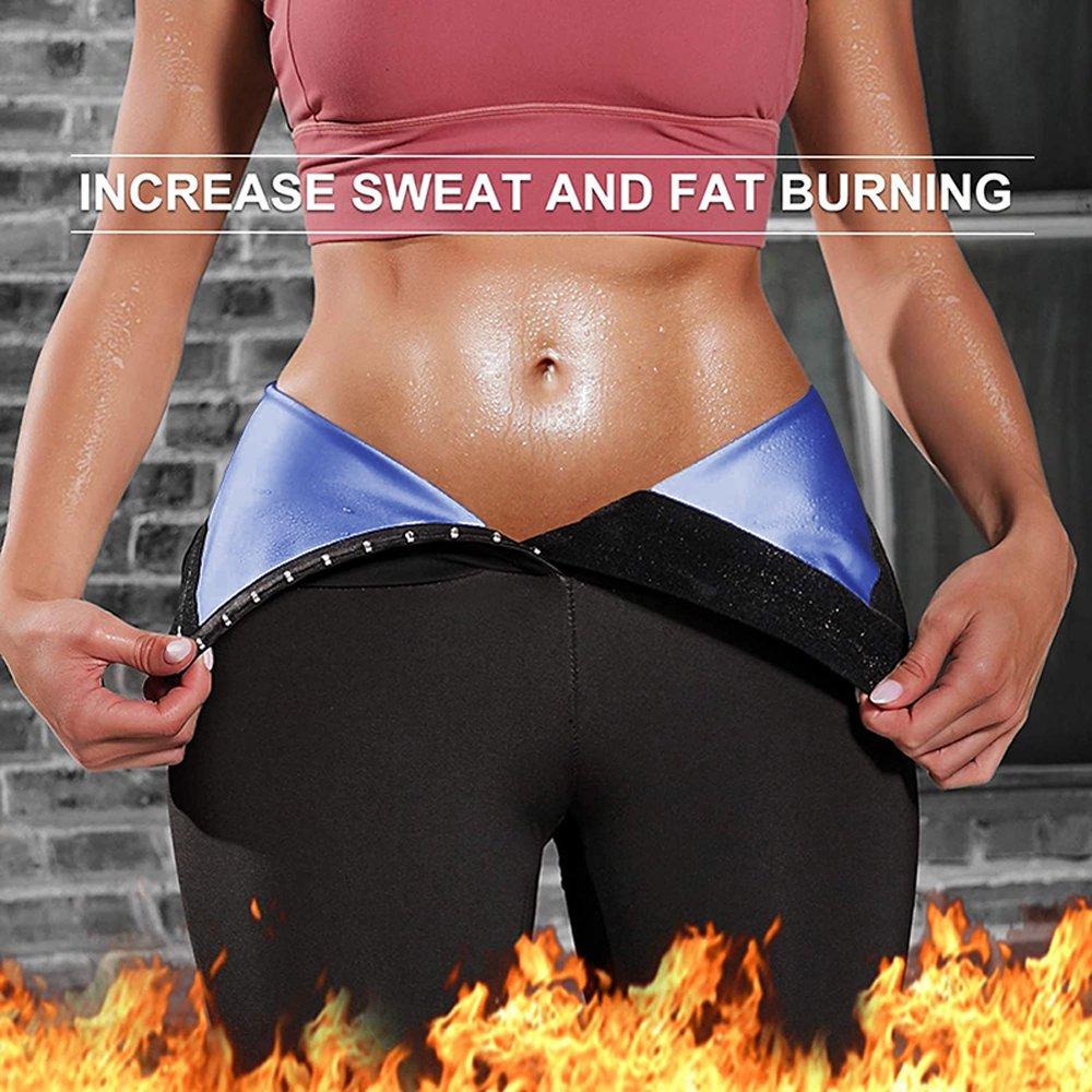 Pantaloni da sauna per donna Pantaloni termici modellanti per il corpo Pantaloni dimagranti Leggings da allenamento per il controllo della pancia Compressione Shapewear