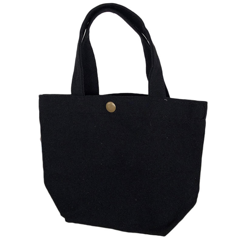 Women'S Fashion Solid Color Mini Handbags Women'S Canvas Tote Ladies Casual Bag Girl Student Cloth Bags