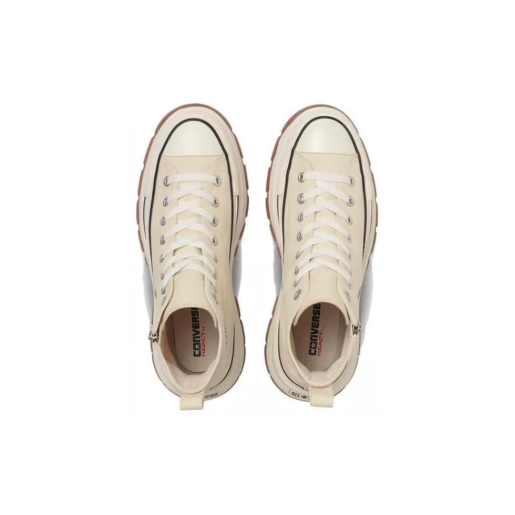 Converse All Star Trekwave Z Hi Versatile Comfortable Simple Durable Breathable High-Top Canvas Shoes Unisex Sneakers Beige 31310811