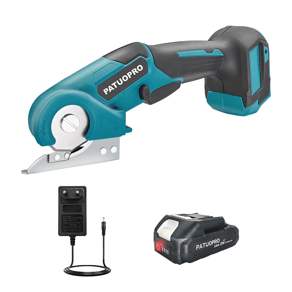PATUOPRO Foarfece Electrice Fără Fir 6mm Cuțit Rotund Foarfece Covor Material Plastic Piele Tăiere Scule Electrice Pentru Baterie Makita 18V