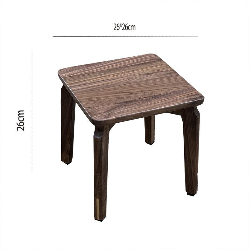 Solid Wood Stools Living Room Ottomans Bedroom Luxury Portable Mobile Footstools Household Multifunctional Shoe Changing Stool