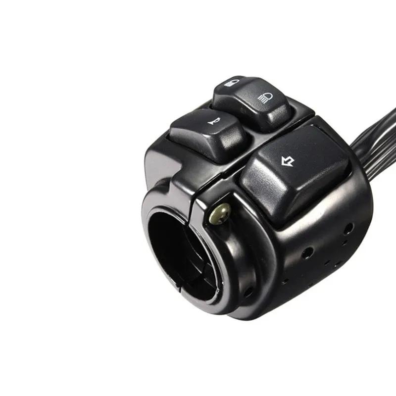 Motorcycle 1" Handlebar Control Switch 25mm Handle Bar Turn Signal Switch For Harley Sporster XL 96-13 Softail 96-10 Dyna 96-11