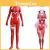 Lebendiges Rotes Darling In The Franxx Zero Two 02 Cosplay-Kostüm Mit Perfekten Nähten Und Passform