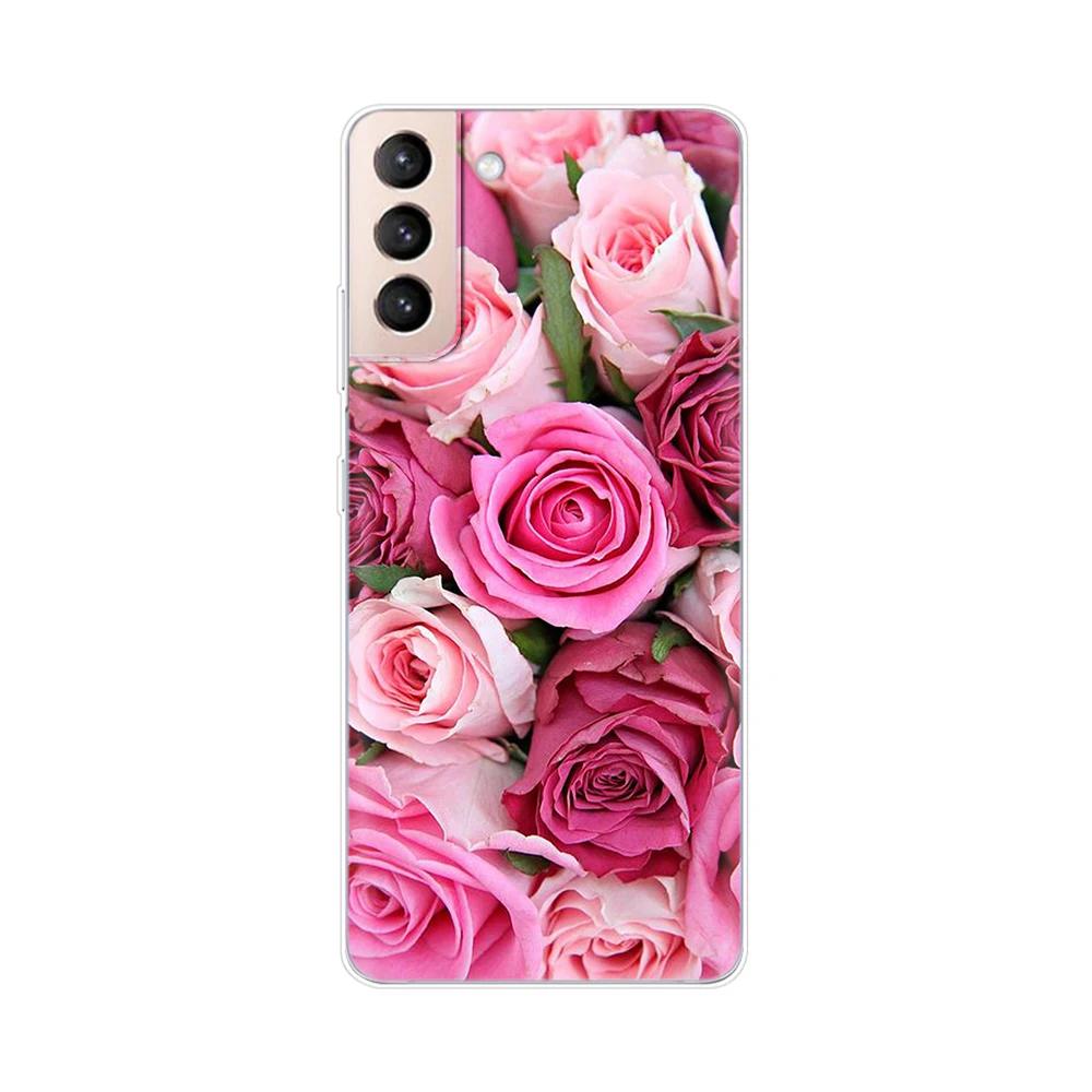 For Samsung Galaxy S21 S 21 FE Plus Case Soft TPU Phone Back Cases Cover for Samsung S21 Ultra GalaxyS21 Silicone Phone Case