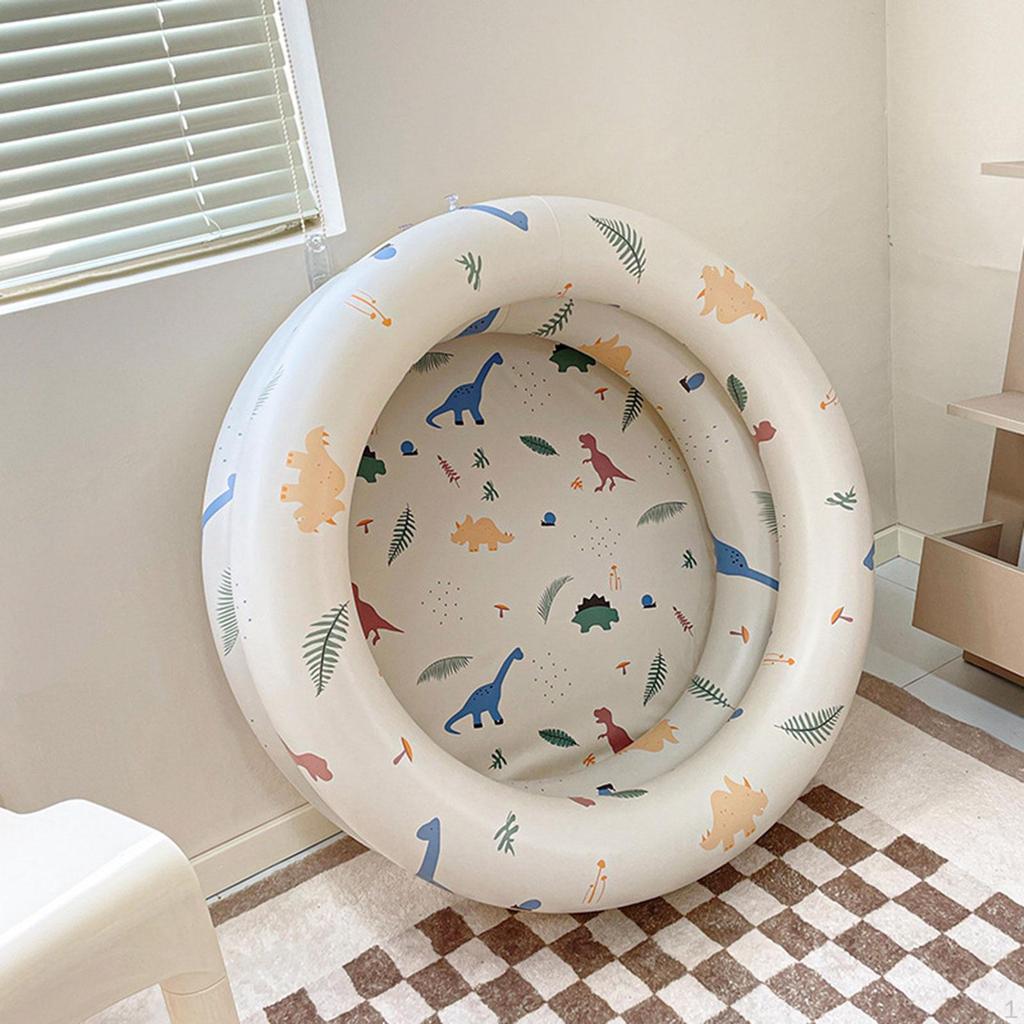 Cartoon Dinosaur Pool Baby Inflatable Swimming Round Children for Water Game Play Center