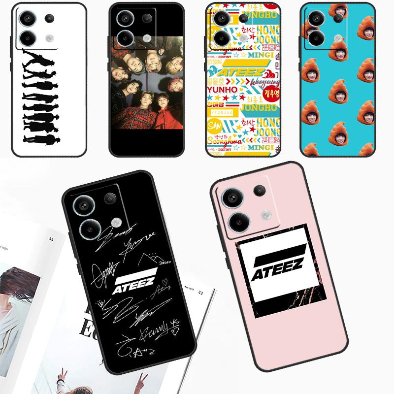 KPOP ATEEZ Case For Redmi Note 13 Pro Plus Note 12 9 10 11 Pro 9S 10S 11S 12S Redmi 12 10 C 13C Cover