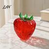 Clear Strawberry Squeeze Toy Stress Ball Toy, Giant Red Pink Relief for Relieve Stress, Fake Fruit Sensory Fidget