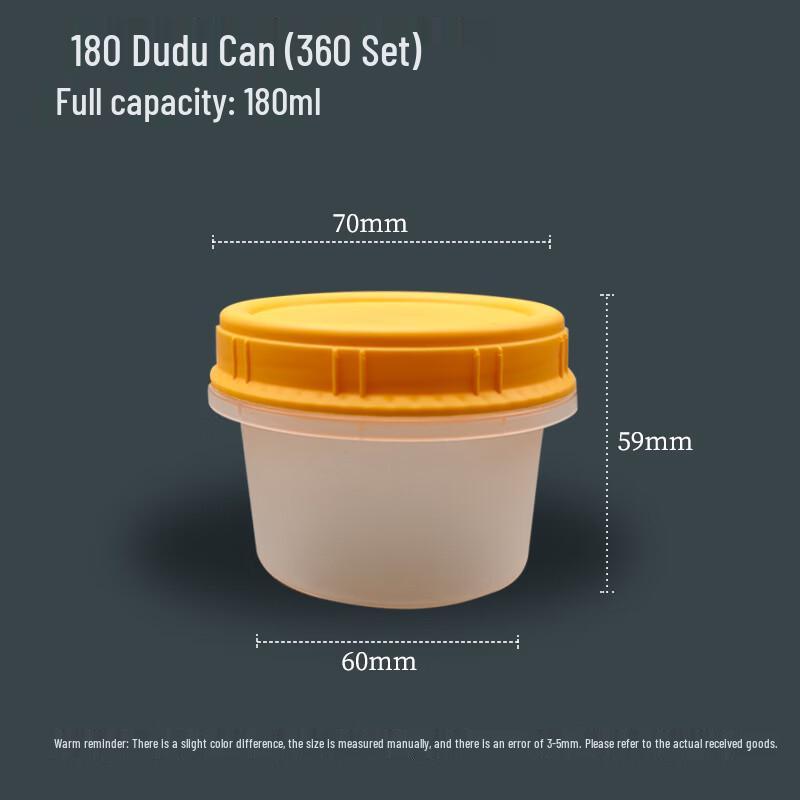 Handoon 180ml Disposable Round Pudding Jar