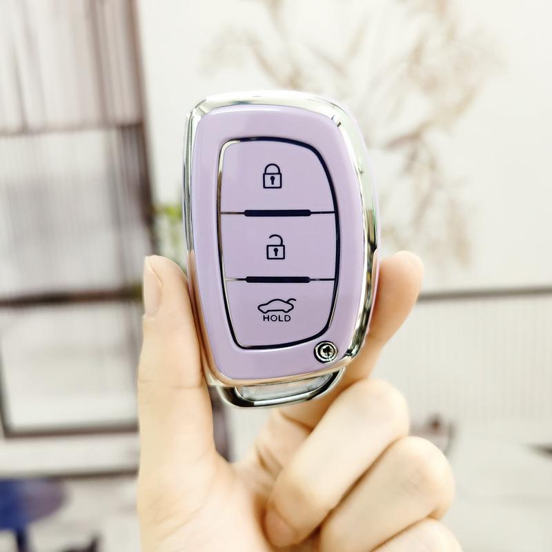 Cartoon Key Cover for Hyundai Models: Ix25, Mistra, Ix35, Elantra, Lingdong, Verna