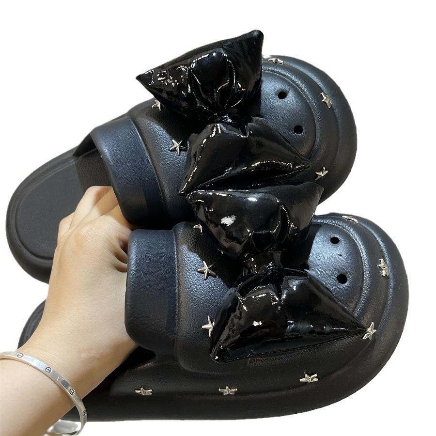 New Summer Hole Shoes Slippers Women's Outer Wear Summer Thick-soled Going Out Sandals Bag Head Drag
