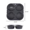 Hamburger Bun Pan Food Grade Heat-Resistant Dishwasher Safe Burger Mold Baking Pan Kitchen Accessories
