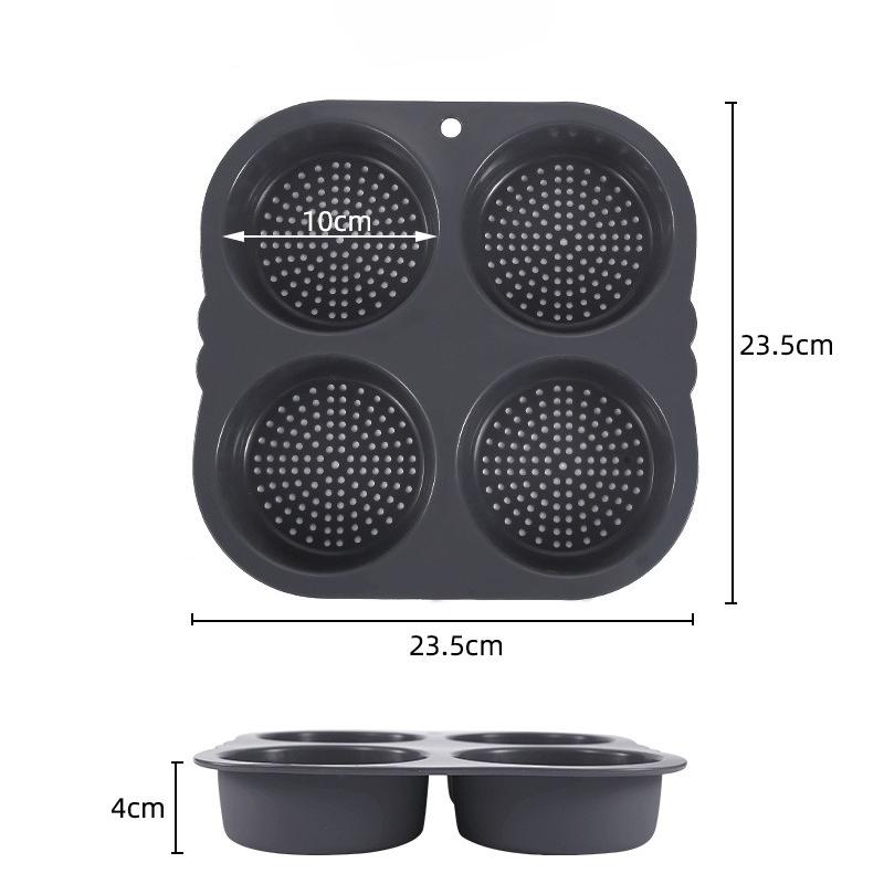 Hamburger Bun Pan Food Grade Heat-Resistant Dishwasher Safe Burger Mold Baking Pan Kitchen Accessories