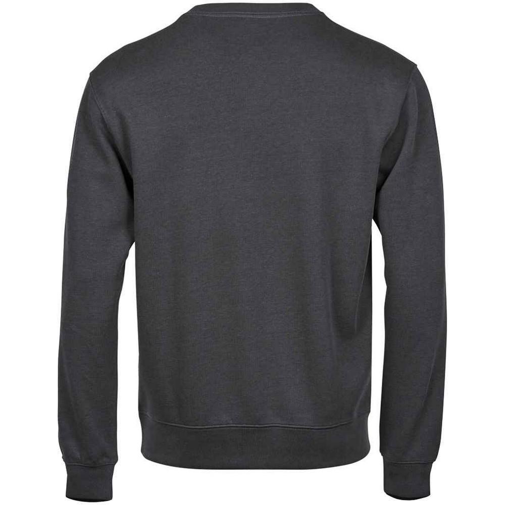 Tee Jays Mens Ribbed Interlock Crew Neck Jumper