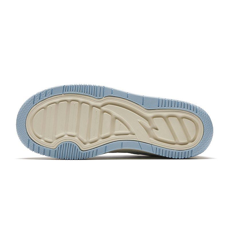 Anta Streetwear Collection Slip Resistant Abrasion Resistant Low Top Skateboard Shoes Women's White Gray Blue 922448077-3