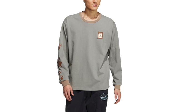 

Adidas Originals X Melting Sadness T Shirts Unisex Earth Umber Crew Neck Moderate Straight Fit HY4190 S
