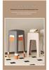 Durable Upholstered Stackable Plastic Stool for Home & Dining