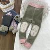 Kids' Double-Layer Fleece Lined Winter Pants - Warm Cotton School Uniform Leggings for Boys and Girls