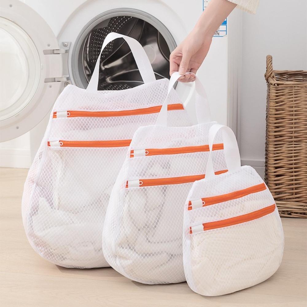 Reusable Laundry Wash Bags Double-Layer Zipper Underwear Laundry Bags New Washing Bag  Bra