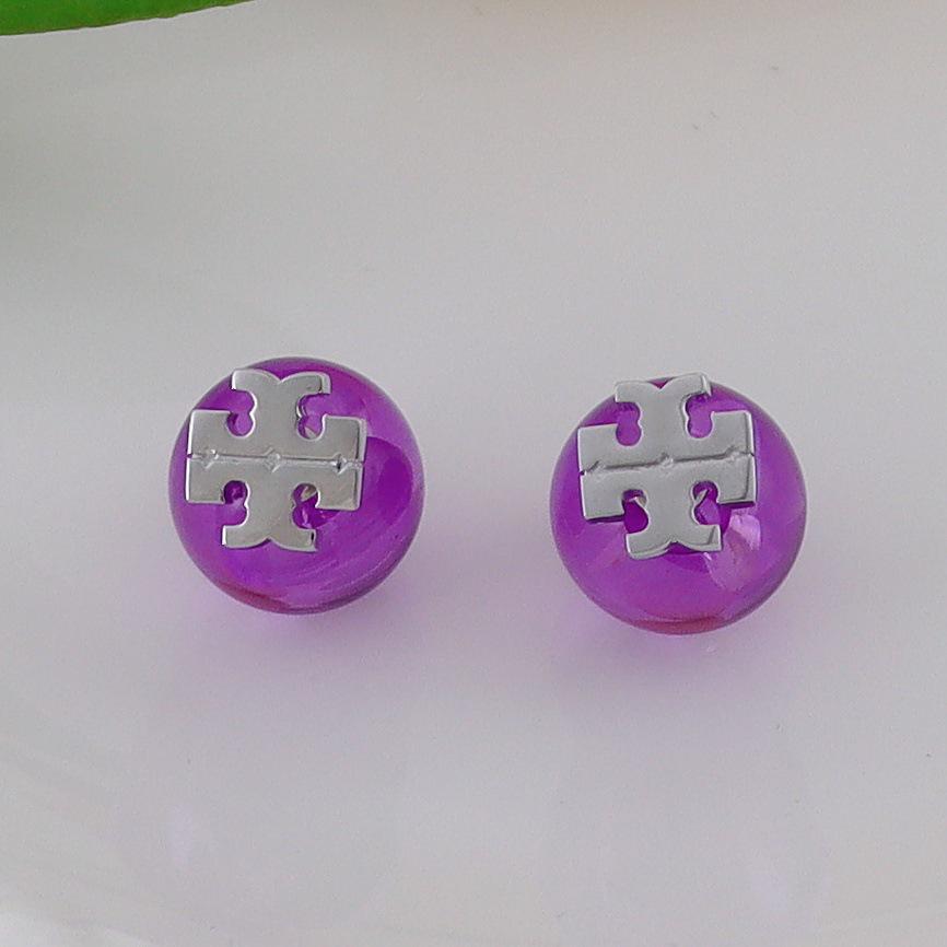 European & American Classic Gold Plated Macaron Color Earrings – Versatile Fashion Accessory