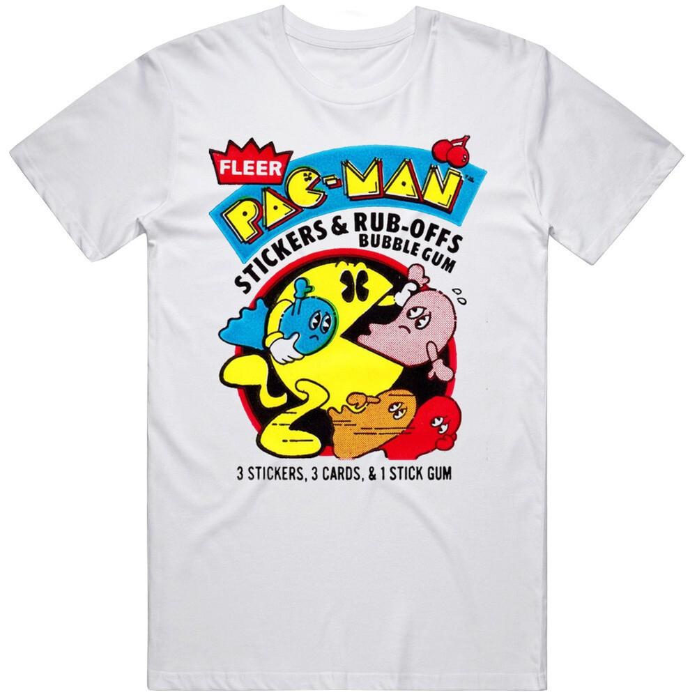 

Pac Man Wax Pack Cards Logo Retro 80s 90s T Shirt 2XL