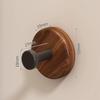 Walnut Adhesive Wall Hook - No-Drill, Strong Load-Bearing Hook for Bathroom & Clothing