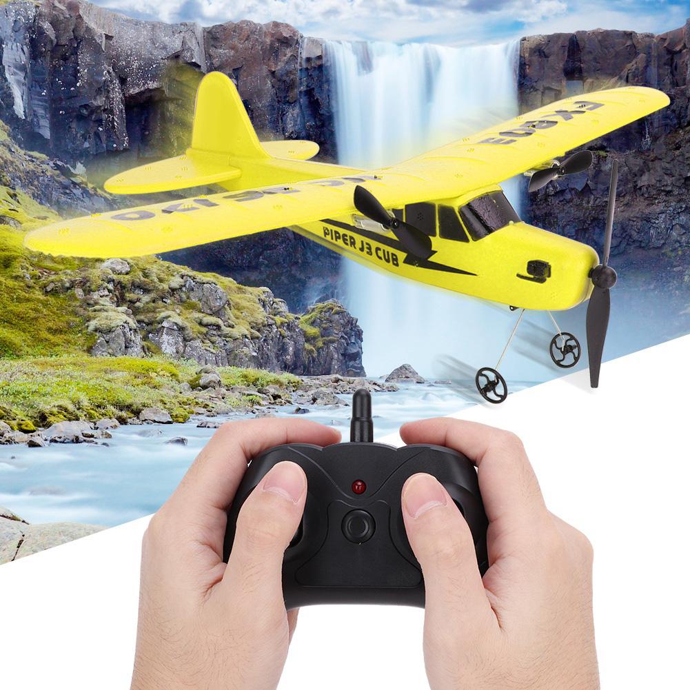 2.4G Remote Control 2 Channel Aircraft Helicopter Airplane Kids Toy Model (Blue)