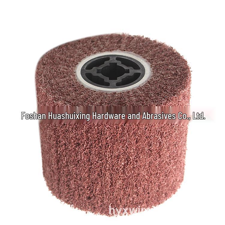 Red 120x100 Brushed Wheel Scouring Pad for Metal Polishing and Brushing