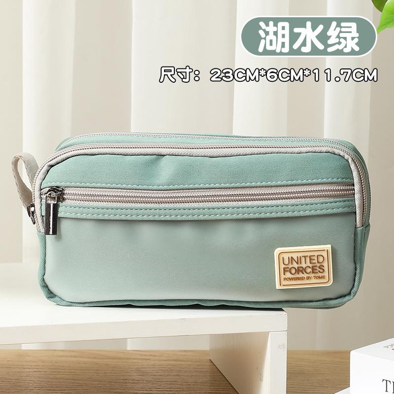 

Pencil Case Large Capacity Pencil Pouch 3 Layers Zipper Pen Bag Office Stationery Organizer Simple Sturdy Transparent Pencil Bag