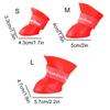 4Pcs Four Legs Waterproof Silicone Anti Slip Pet Shoes Wear-resistant Rain Shoes Soft Sole Jelly Color