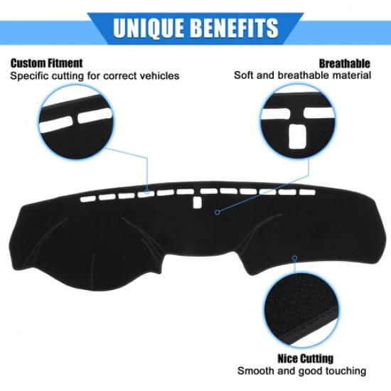 Car Dashboard Cover Mat for Honda Accord 2008-2013 Protective Polyester Black