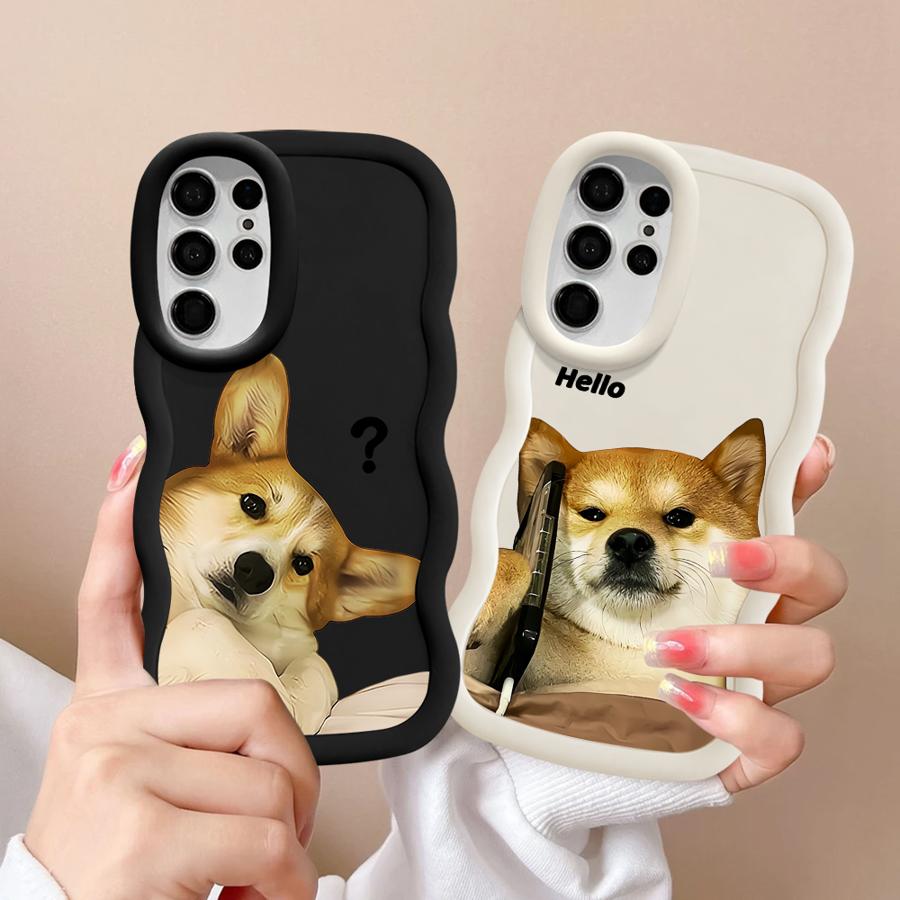Funny Dog Soft Phone Cover Case for Samsung Galaxy S22 Ultra S24 S20 FE A26 S21 S23 Plus S25 A25 A24 A54 A35 A55 A36 A34