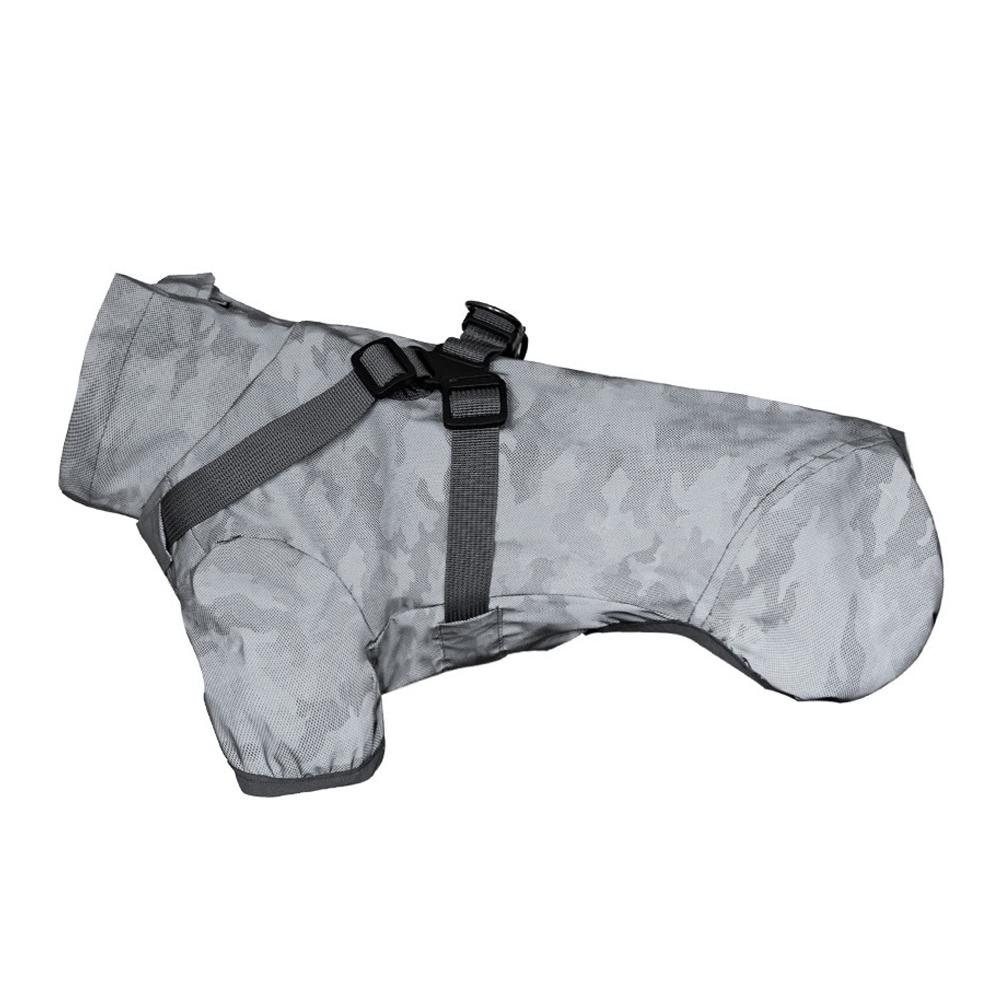 Waterproof Dog Rain Jacket With Harness Safety Reflective Dog Raincoat For Small Dogs Pet Outdoor Jackets For Jungle Camping