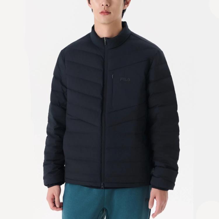 FILA Down Jackets Men's Black Stand Collar Moderate Other FS2DJG4201MBLK