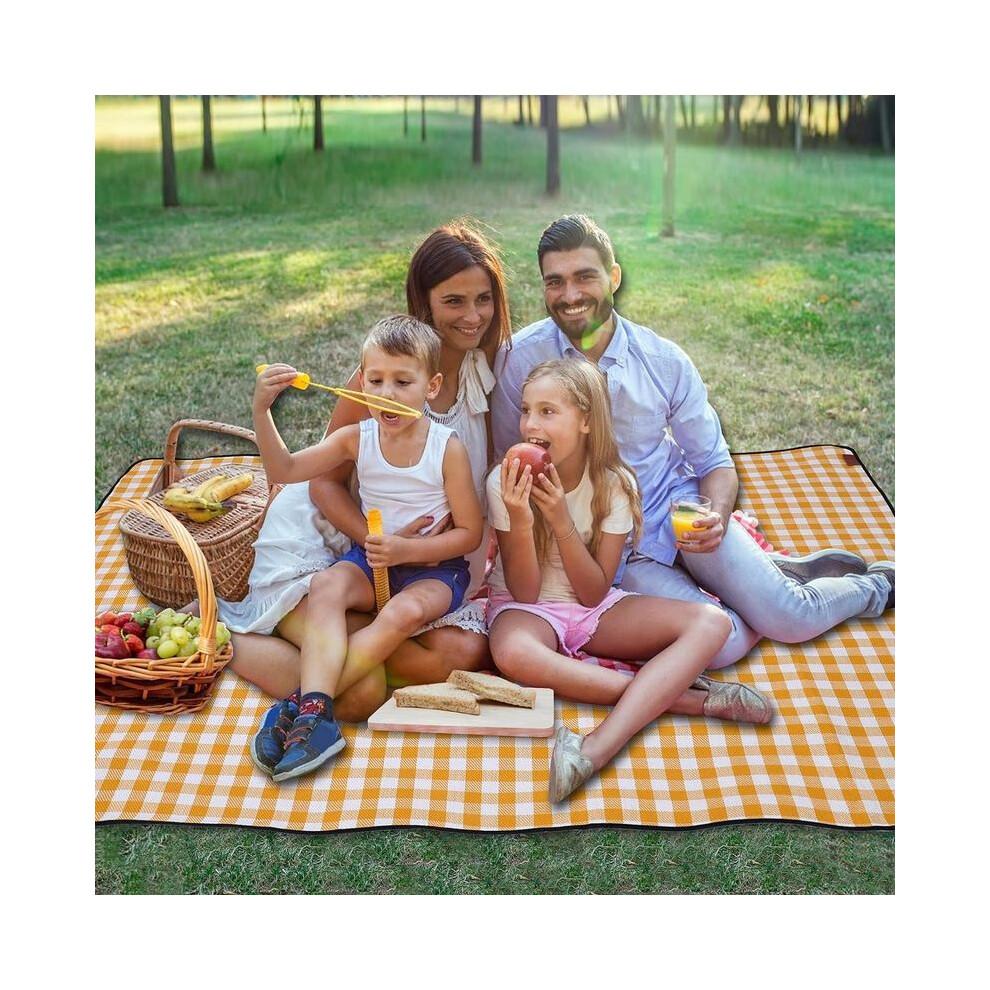 Picnic Blankets, Large Picnic Blanket Waterproof Backing, Foldable Picnic Mat for Travel Camping Hik