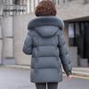 SNOWFLYING Women's Mid-Length Down Winter Coat