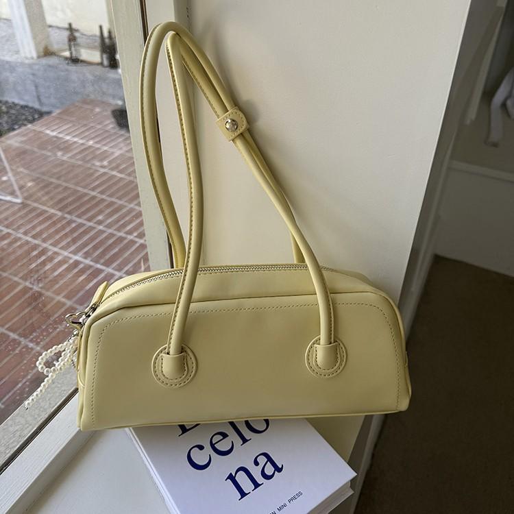 Korean Version Niche Design Women's Bag 2025 New Baguette Bag Simple and Versatile Shoulder Underarm Bag Boston Bag