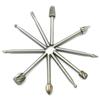 10pcs Set HSS Titanium Routing Rotary Milling Rotary File Cutter Wood Carving Carved Knife Tools