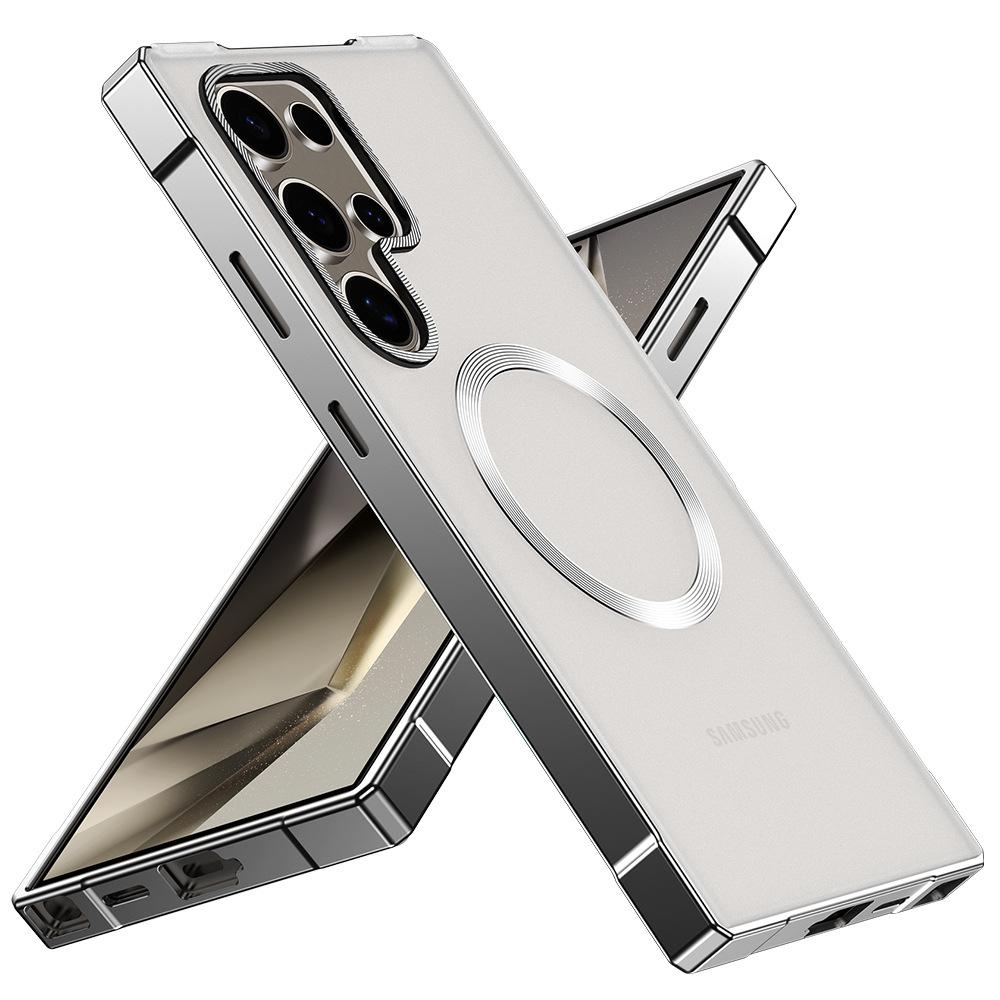 Suitable for Samsung S25ULTRA Alloy Magnetic Suction Mobile Phone Case Armor Pioneer Special Frame Anti Fall Protection Case