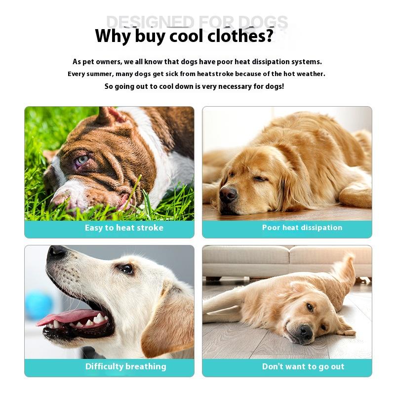 Corgi Teddy Special Summer Mesh Cooler Cool Clothes Ultra-Thin Ice Silk Uv Protection Pet Sportswear Summer Cooling Chest Strap