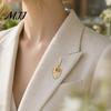 Oxidation Resistant Pin Mini Rhinestone Shovel Brooch, Men Women Golden Lapel Pin, Accessory Decorative Badge Jewelry for Clothes Bag Hat Scarf