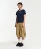 AECA (Woman) Sports Club Ringer Half Sleeve Tee-Navy