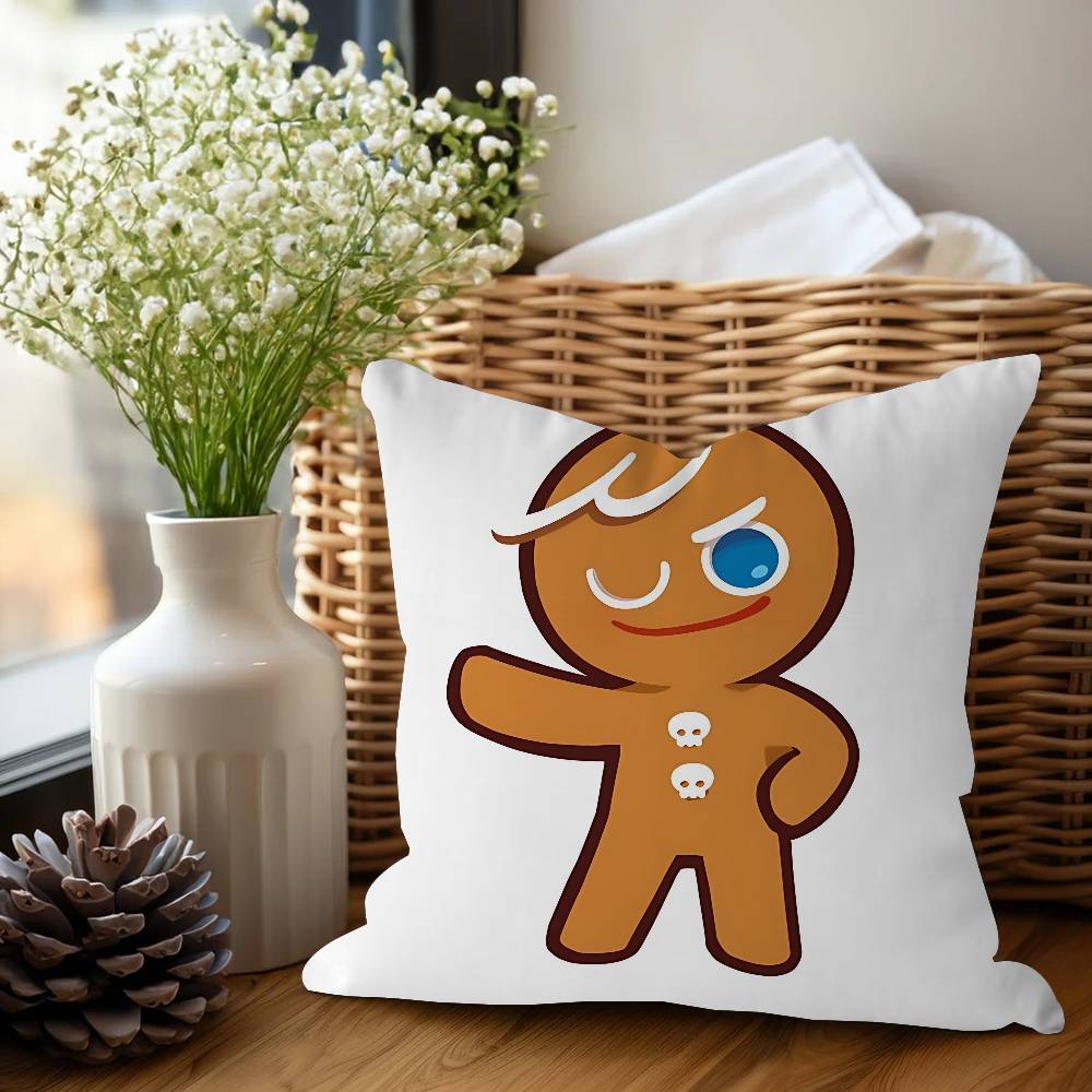 Anime Cookie Run K-Kingdom Cushion Cover Pillow Cover Decor Pillowcase Printed Cushion Case For Couch