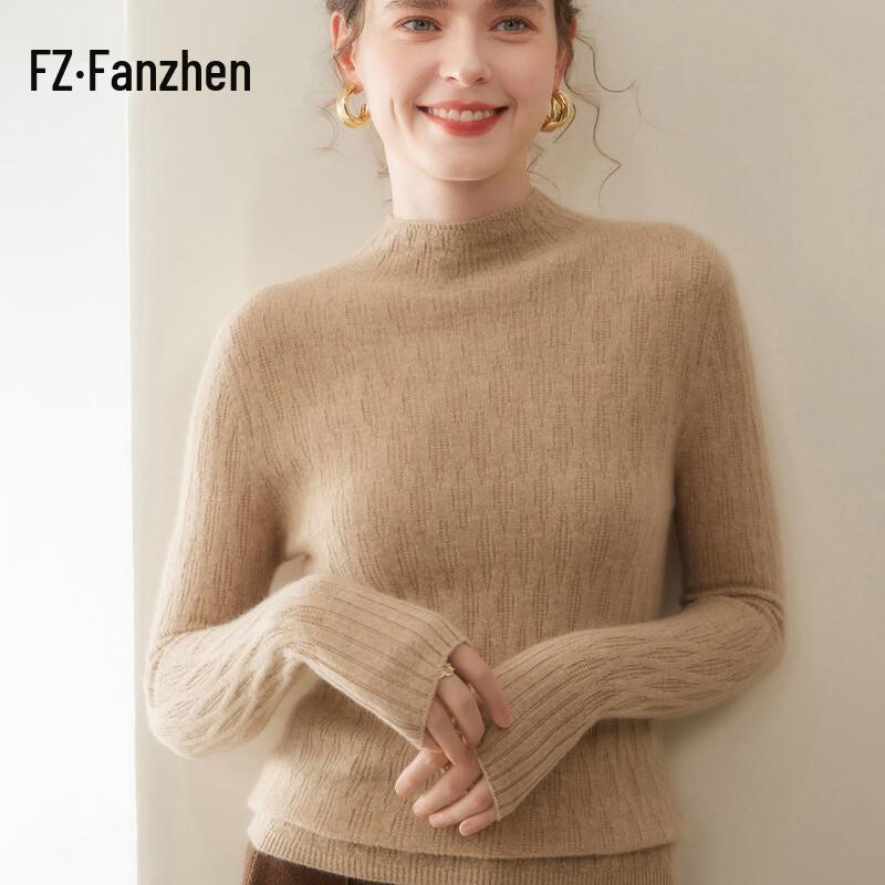 

Women s Cashmere Blend Half-High Neck Sweater S